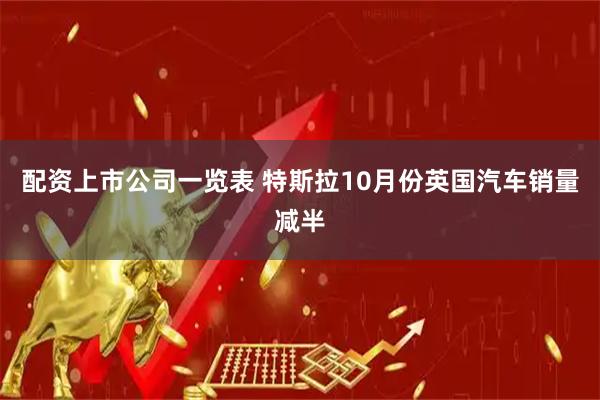 配资上市公司一览表 特斯拉10月份英国汽车销量减半